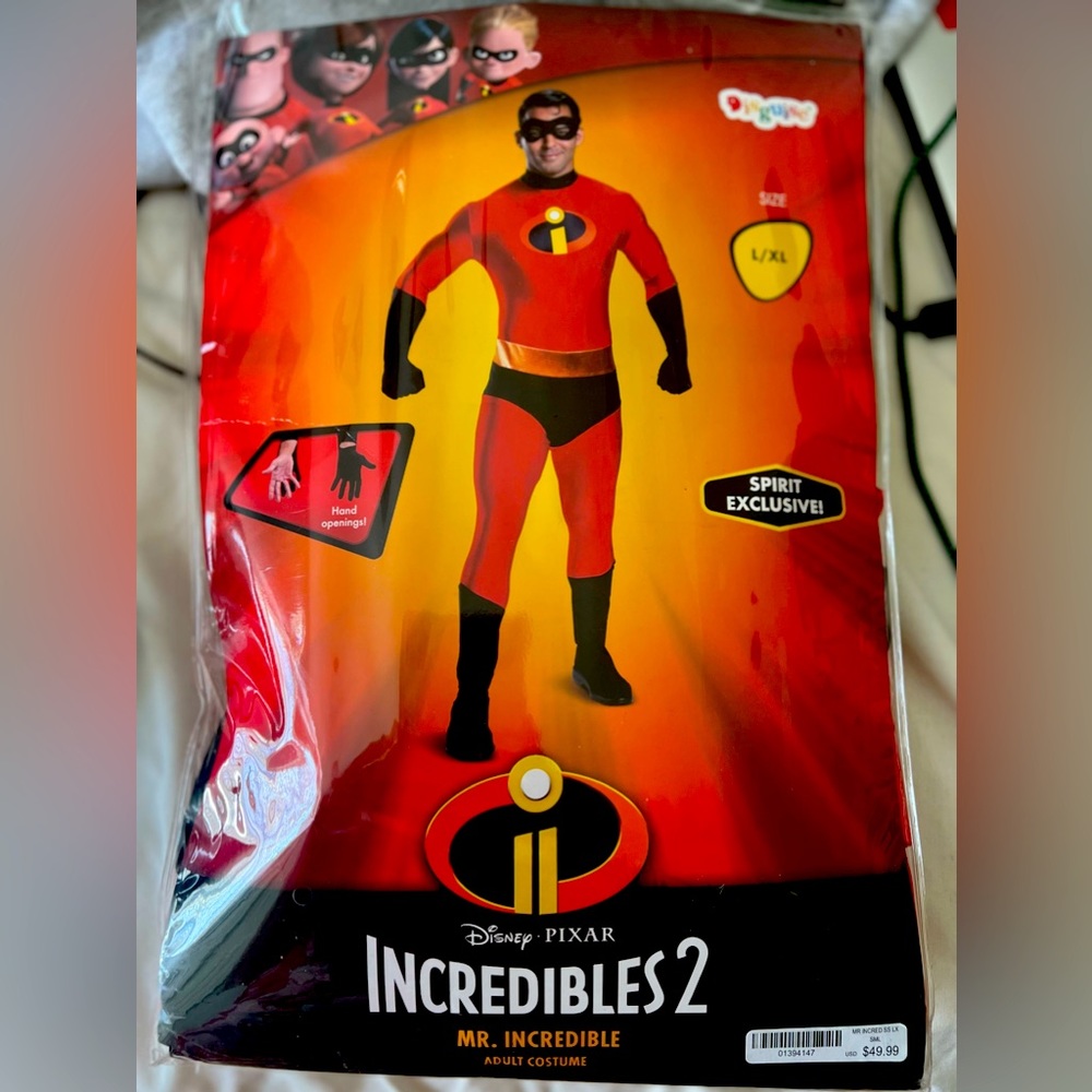 NEW man incredible costume!! Sz. L/XL